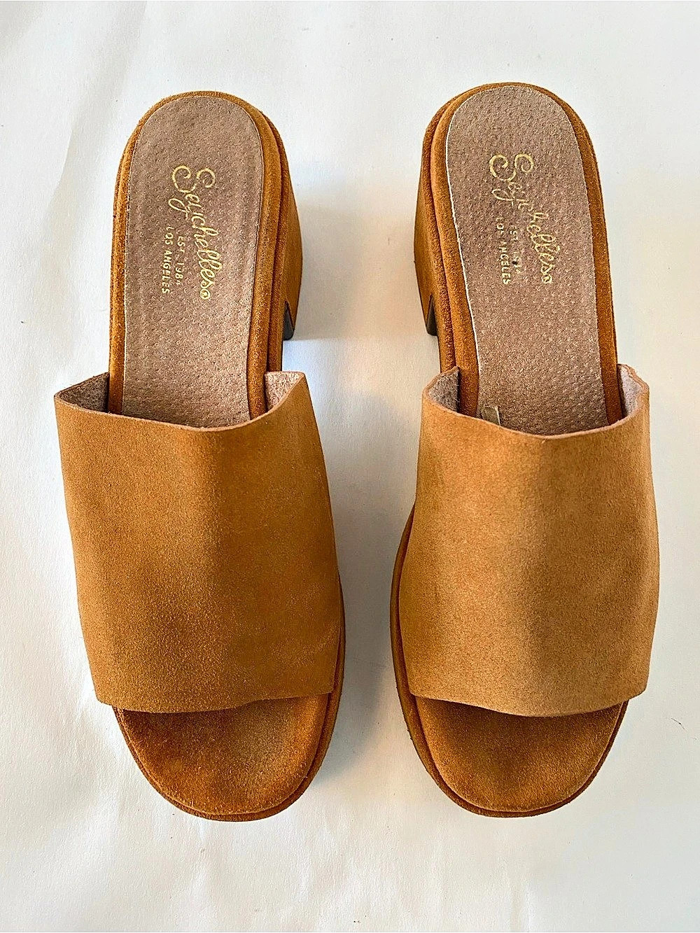 Seychelles Pepper Slide Sandal Brown Platform Mule Sandals